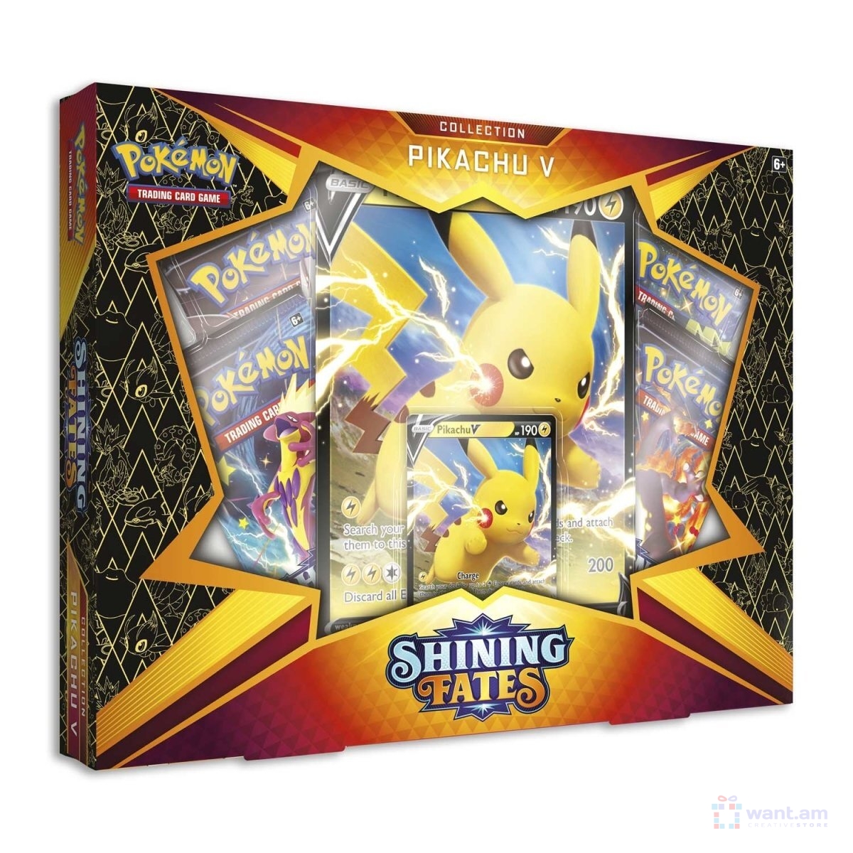 Pokemon: Shining Fates Collection - Pikachu V - Want.am